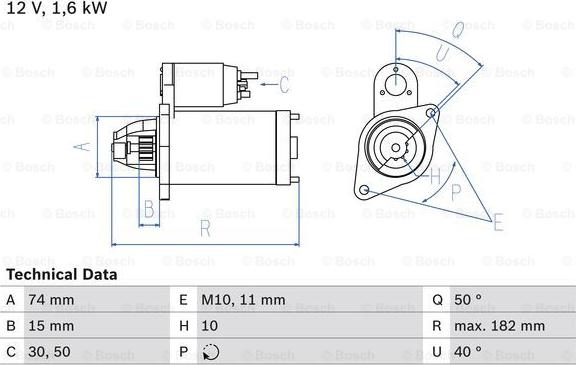 BOSCH 0 986 025 620 - Стартер avtolavka.club