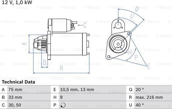 BOSCH 0 986 025 740 - Стартер avtolavka.club