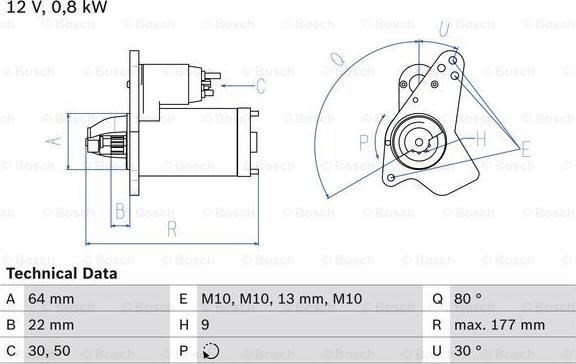 BOSCH 0 986 026 250 - Стартер avtolavka.club