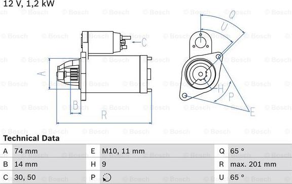 BOSCH 0 986 021 530 - Стартер avtolavka.club