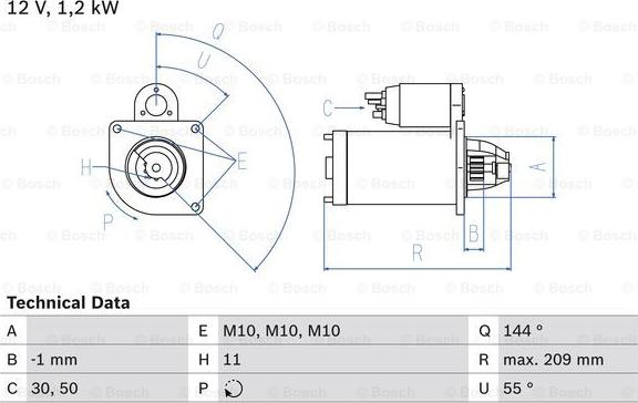 BOSCH 0 986 021 671 - Стартер avtolavka.club