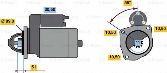 BOSCH 0 986 023 990 - Стартер avtolavka.club