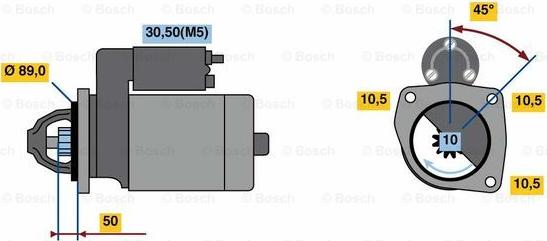 BOSCH 0 986 023 450 - Стартер avtolavka.club