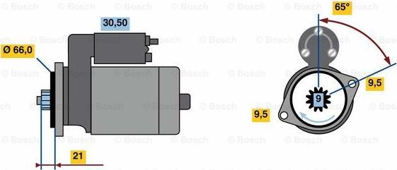 BOSCH 0 986 023 460 - Стартер avtolavka.club