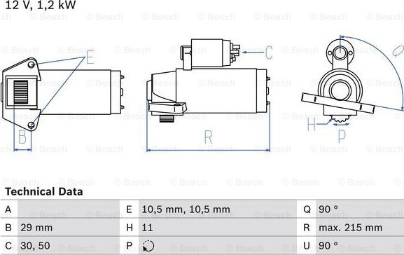 BOSCH 0 986 023 570 - Стартер avtolavka.club