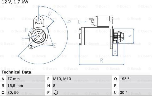 BOSCH 0 986 023 600 - Стартер avtolavka.club