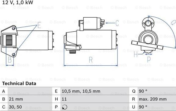 BOSCH 0 986 023 610 - Стартер avtolavka.club