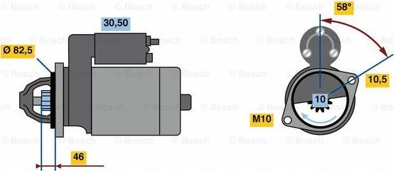 BOSCH 0 986 023 680 - Стартер avtolavka.club