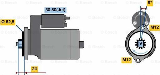 BOSCH 0 986 023 800 - Стартер avtolavka.club