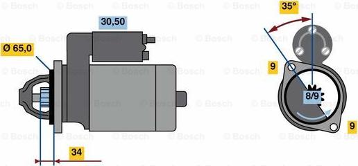 BOSCH 0 986 023 790 - Стартер avtolavka.club