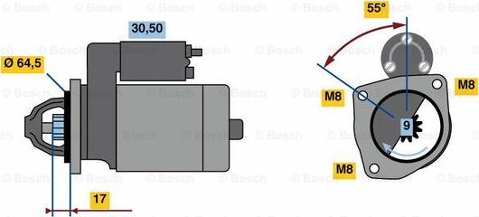 BOSCH 0 986 023 740 - Стартер avtolavka.club