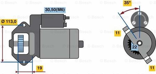 BOSCH 0 986 023 760 - Стартер avtolavka.club