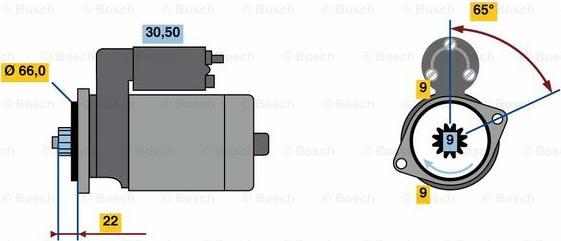 BOSCH 0 986 023 710 - Стартер avtolavka.club