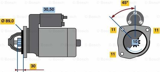 BOSCH 0 986 022 680 - Стартер avtolavka.club