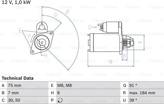 BOSCH 0 986 022 101 - Стартер avtolavka.club