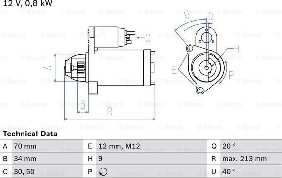 BOSCH 0 986 027 060 - Стартер avtolavka.club