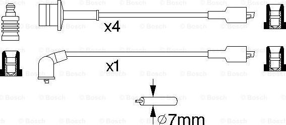 BOSCH 0 986 356 944 - Комплект проводів запалювання avtolavka.club