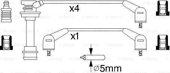 BOSCH 0 986 356 948 - Комплект проводів запалювання avtolavka.club