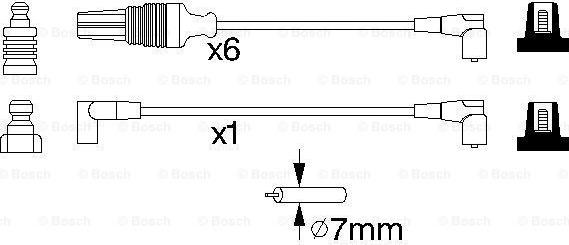 BOSCH 0 986 356 964 - Комплект проводів запалювання avtolavka.club