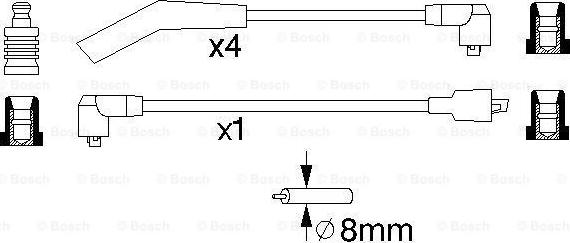 BOSCH 0 986 356 963 - Комплект проводів запалювання avtolavka.club