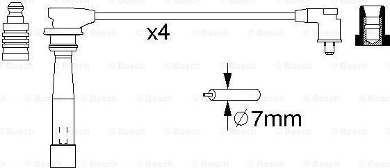 BOSCH 0 986 356 989 - Комплект проводів запалювання avtolavka.club