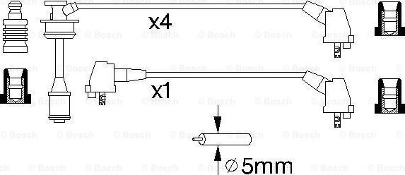 BOSCH 0 986 356 930 - Комплект проводів запалювання avtolavka.club