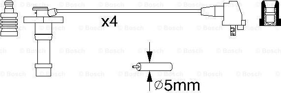 BOSCH 0 986 356 928 - Комплект проводів запалювання avtolavka.club