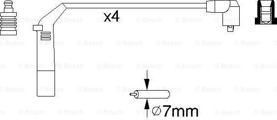 BOSCH 0 986 356 898 - Комплект проводів запалювання avtolavka.club