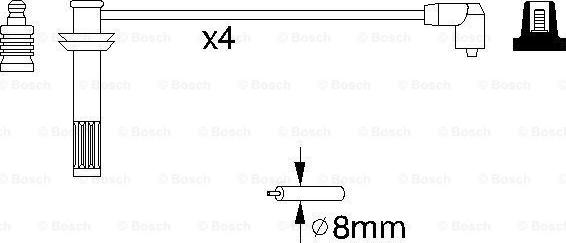 BOSCH 0 986 356 892 - Комплект проводів запалювання avtolavka.club