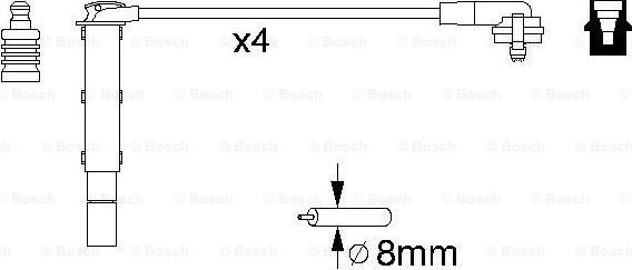 BOSCH 0 986 356 849 - Комплект проводів запалювання avtolavka.club