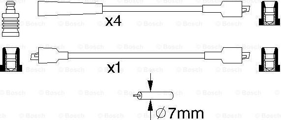 BOSCH 0 986 356 840 - Комплект проводів запалювання avtolavka.club