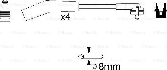 BOSCH 0 986 356 860 - Комплект проводів запалювання avtolavka.club