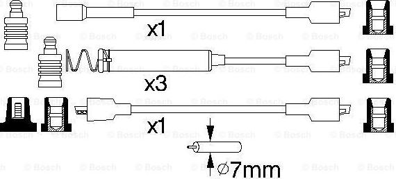 BOSCH 0 986 356 800 - Комплект проводів запалювання avtolavka.club