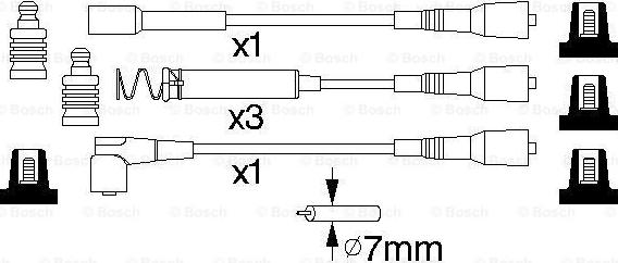 BOSCH 0 986 356 801 - Комплект проводів запалювання avtolavka.club