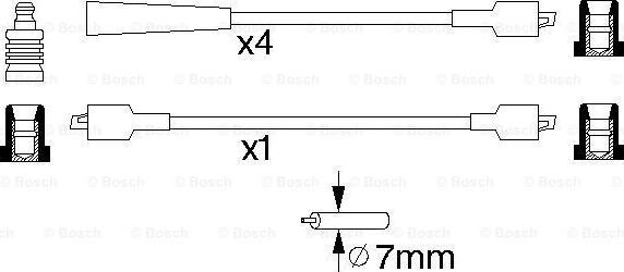 BOSCH 0 986 356 816 - Комплект проводів запалювання avtolavka.club