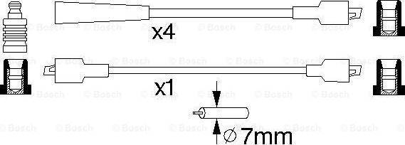 BOSCH 0 986 356 811 - Комплект проводів запалювання avtolavka.club