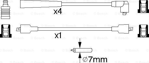 BOSCH 0 986 356 839 - Комплект проводів запалювання avtolavka.club