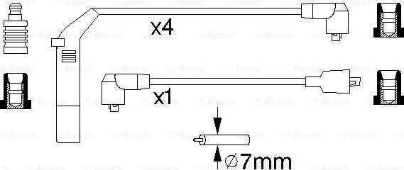 BOSCH 0 986 356 838 - Комплект проводів запалювання avtolavka.club