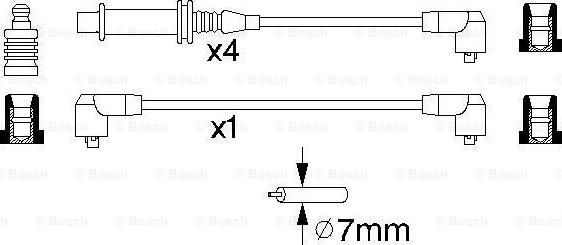 BOSCH 0 986 356 825 - Комплект проводів запалювання avtolavka.club