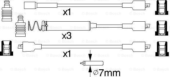 BOSCH 0 986 356 826 - Комплект проводів запалювання avtolavka.club