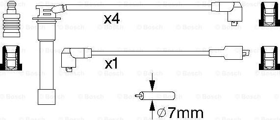 BOSCH 0 986 356 871 - Комплект проводів запалювання avtolavka.club