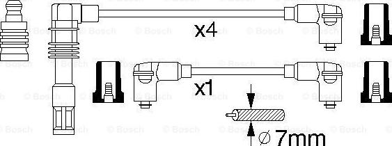 BOSCH 0 986 356 309 - Комплект проводів запалювання avtolavka.club