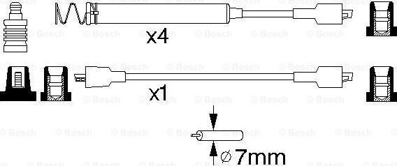 BOSCH 0 986 356 796 - Комплект проводів запалювання avtolavka.club