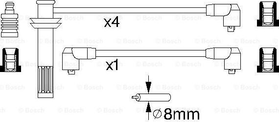 BOSCH 0 986 356 791 - Комплект проводів запалювання avtolavka.club