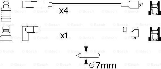 BOSCH 0 986 356 798 - Комплект проводів запалювання avtolavka.club