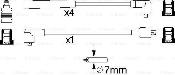 BOSCH 0 986 356 745 - Комплект проводів запалювання avtolavka.club