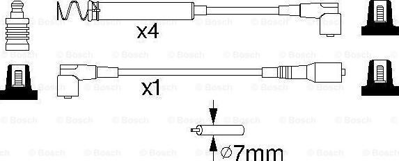 BOSCH 0 986 356 746 - Комплект проводів запалювання avtolavka.club