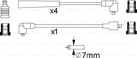 BOSCH 0 986 356 759 - Комплект проводів запалювання avtolavka.club