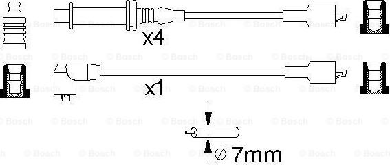 BOSCH 0 986 356 769 - Комплект проводів запалювання avtolavka.club