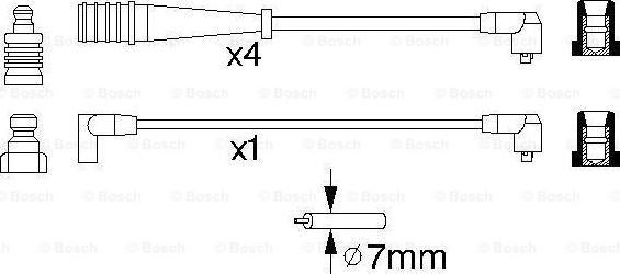 BOSCH 0 986 356 704 - Комплект проводів запалювання avtolavka.club